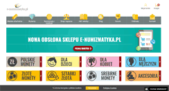 Desktop Screenshot of e-numizmatyka.pl